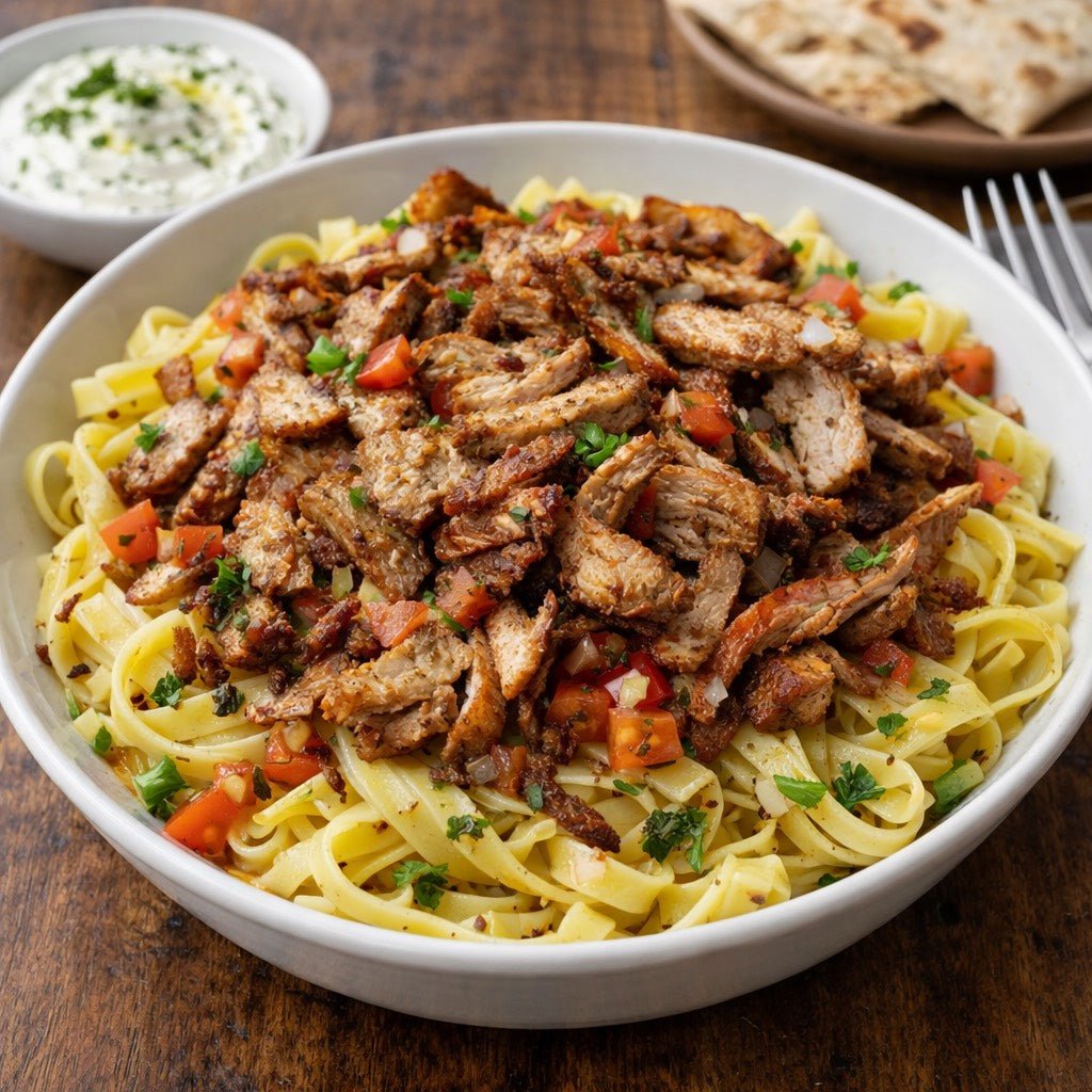 Greek Gyros with Pasta – Your New Favorite Meal - PelopsGreekGoods