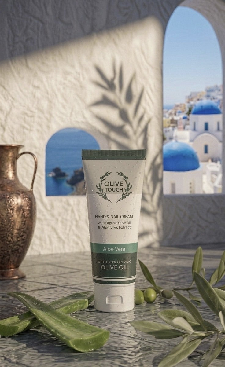 Hand- und Nagelcreme mit Bio-Olivenöl und Aloe-Vera-Extrakt 100 ml
