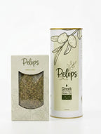 Pelops Greek Extra Virgin Olive Oil 1L tin and dried oregano gift box bundle from Ilia, Greece